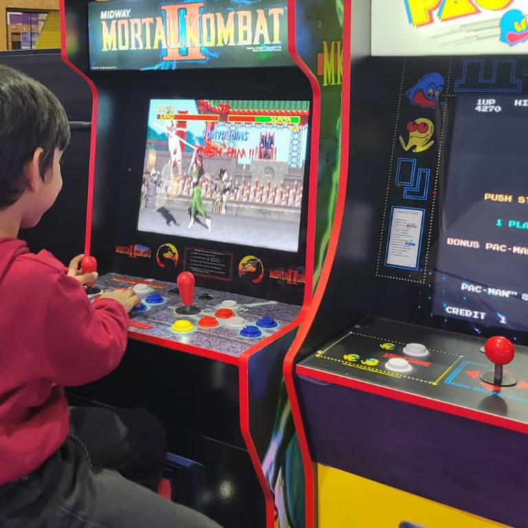 Classic arcade game rental in Dubai with retro gaming machines